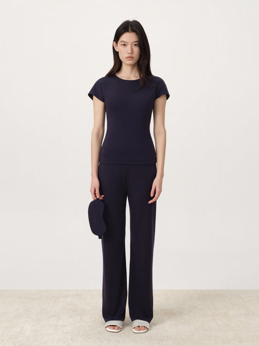 COR ORBIT Solune Star Series TENCEL™ Wool Short Sleeve Lounge Set
