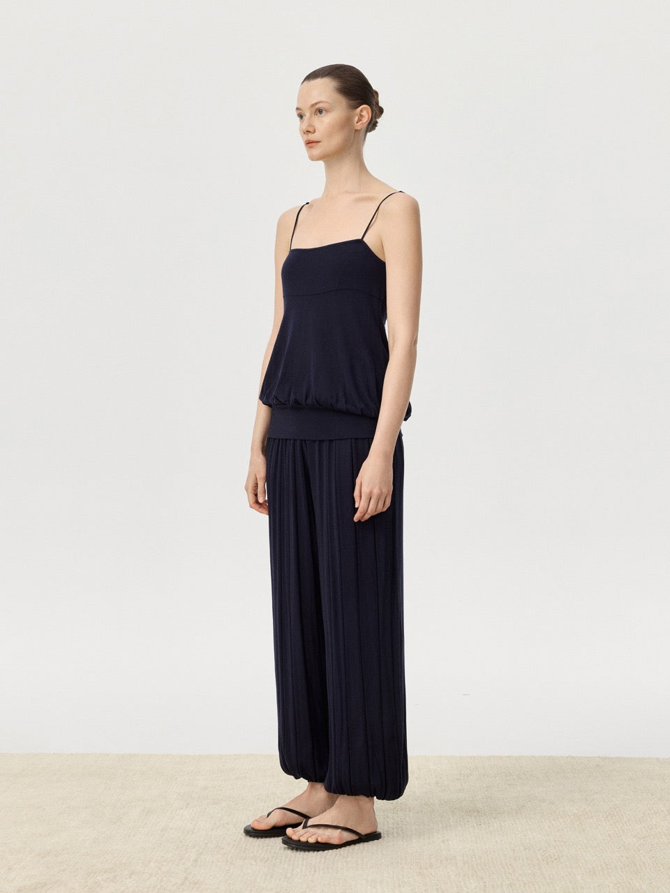 COR ORBIT Amphora Resort Collection Mulberry Silk Wide-Leg Pants