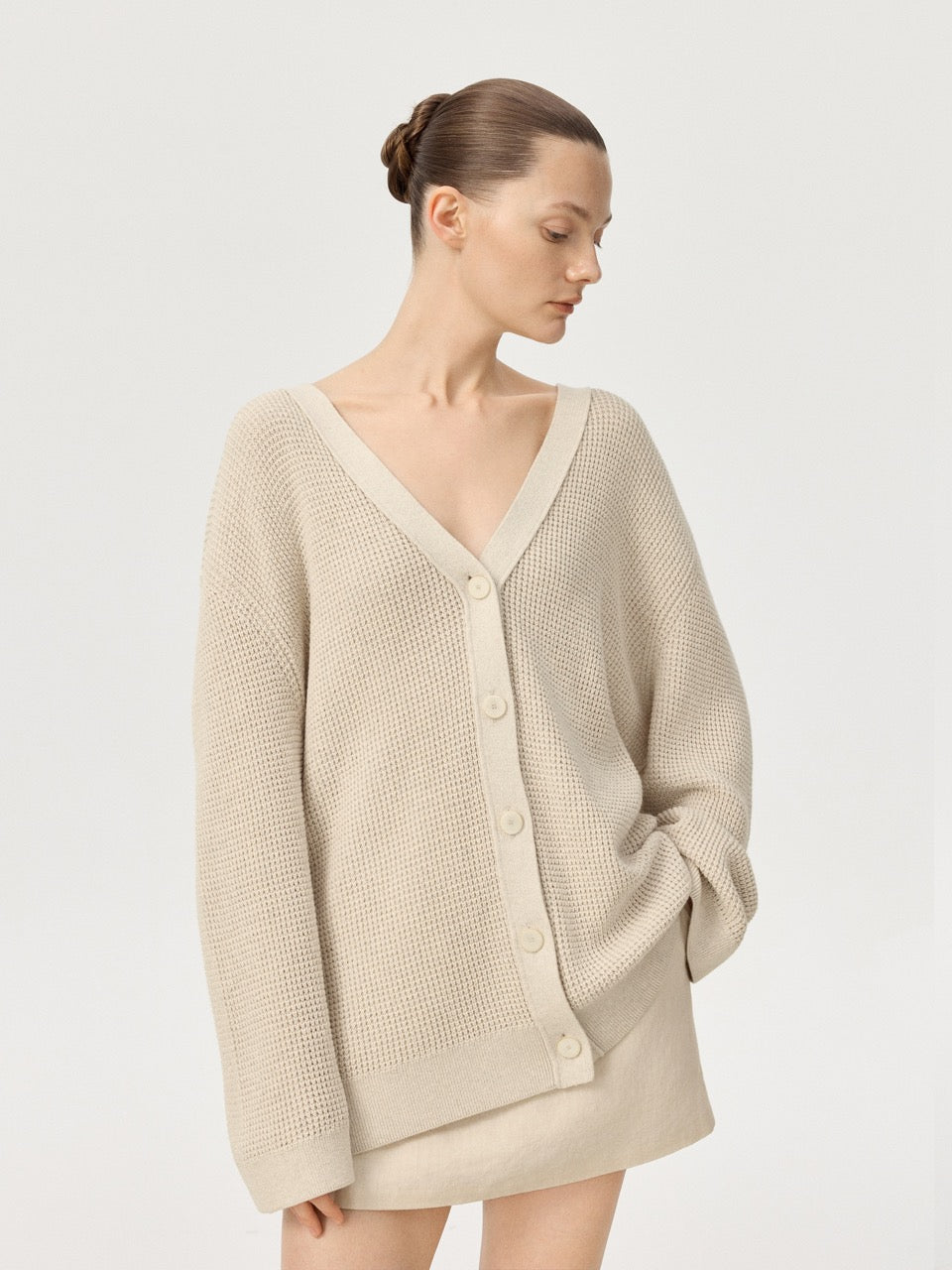 COR ORBIT Elmshade Resort Collection Cotton-Cashmere Cardigan