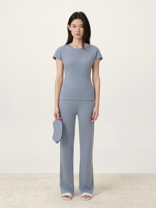COR ORBIT Soleny Star Series TENCEL™ Wool Short Sleeve Lounge Set