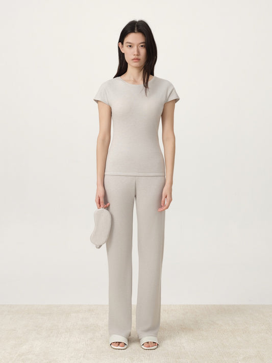 COR ORBIT Soleny Star Series TENCEL™ Wool Short Sleeve Lounge Set