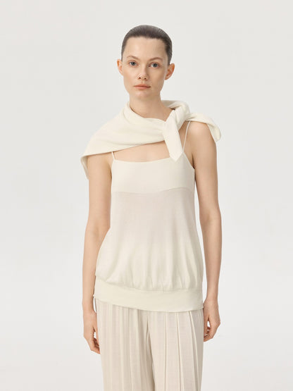 COR ORBIT Vola Resort Collection Mulberry Silk Knit Scarf