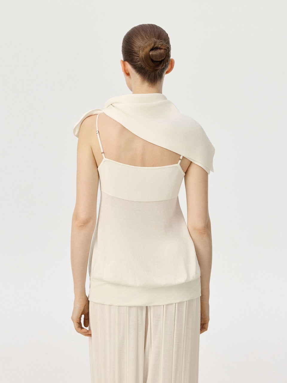 COR ORBIT Vola Resort Collection Mulberry Silk Knit Scarf