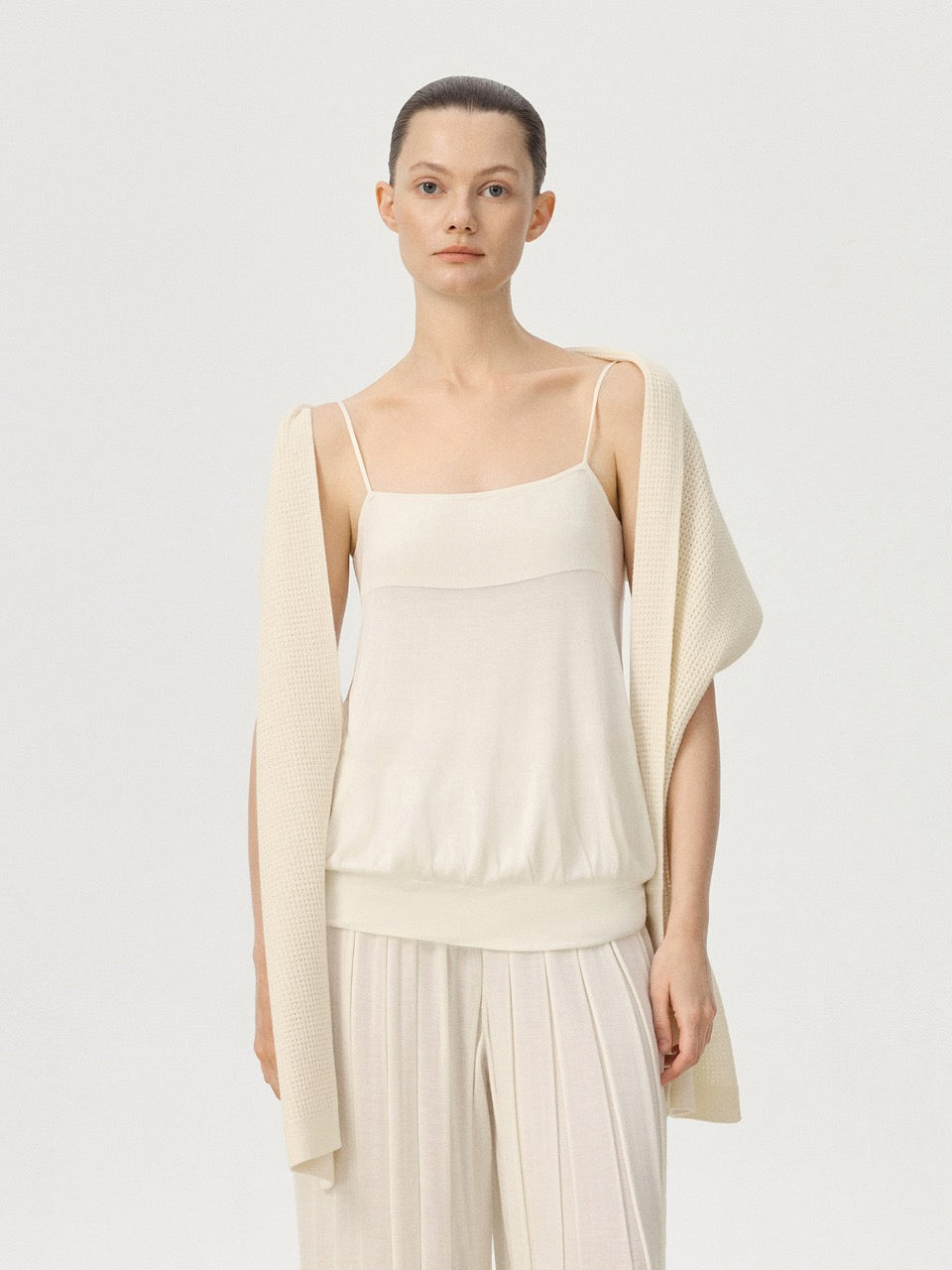 COR ORBIT Filum Resort Collection Cotton-Cashmere Knit Scarf