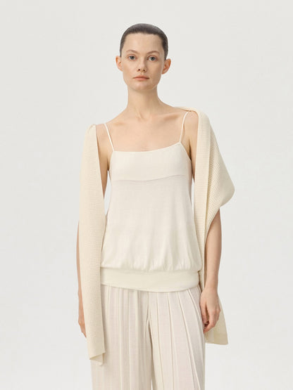 COR ORBIT Filum Resort Collection Cotton-Cashmere Knit Scarf
