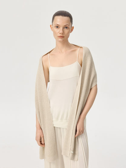 COR ORBIT Filum Resort Collection Cotton-Cashmere Knit Scarf