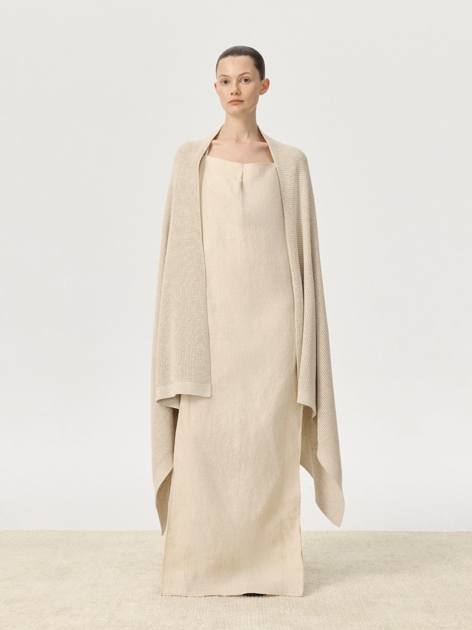 COR ORBIT Litus Resort Collection Cotton-Cashmere Knit Shawl