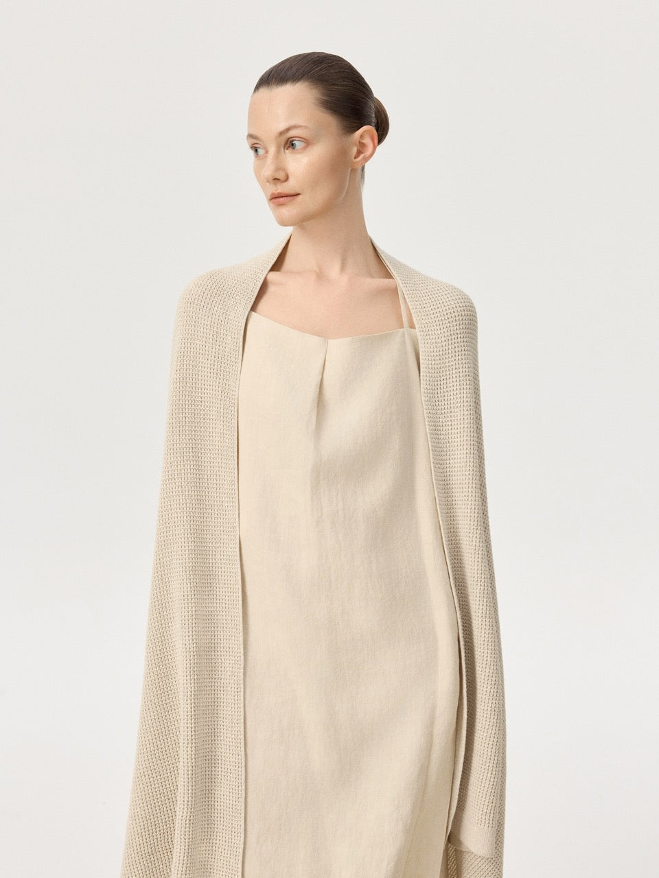 COR ORBIT Litus Resort Collection Cotton-Cashmere Knit Shawl