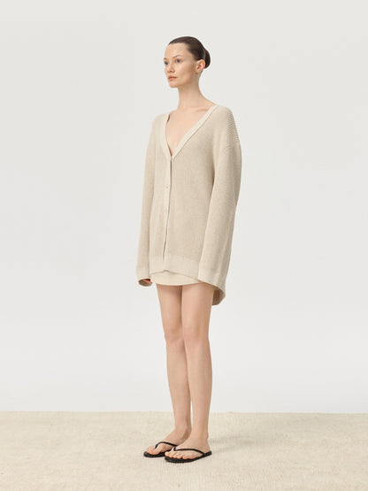 COR ORBIT Elmshade Resort Collection Cotton-Cashmere Cardigan