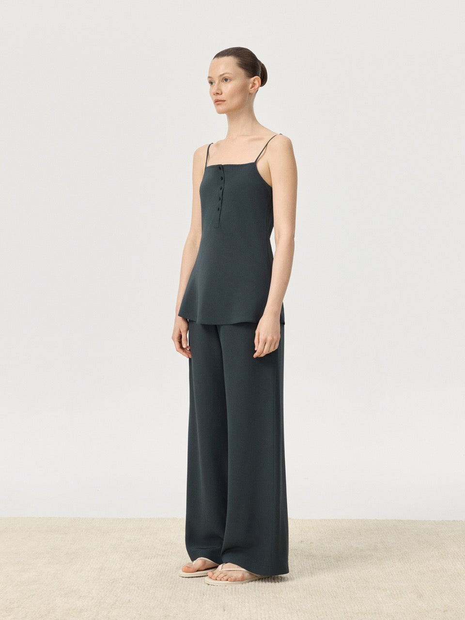 COR ORBIT Lene Resort Collection Silk Tank Top