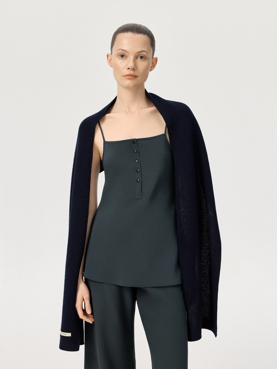 COR ORBIT Filum Resort Collection Cotton-Cashmere Knit Scarf