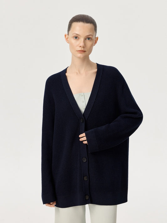 COR ORBIT Elmshade Resort Collection Cotton-Cashmere Cardigan