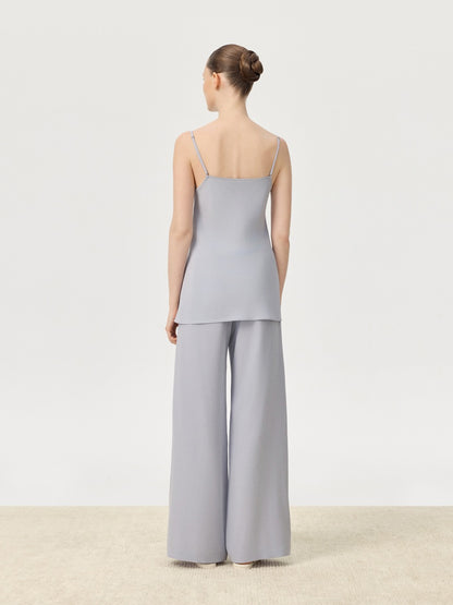 COR ORBIT Lene Resort Collection Tapered Leg Silk Trousers