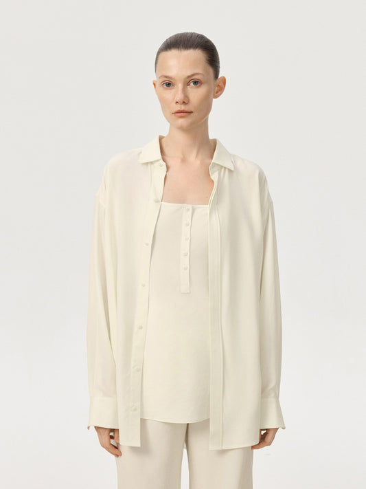 COR ORBIT Habitat Resort Collection  Mulberry Silk Shirt