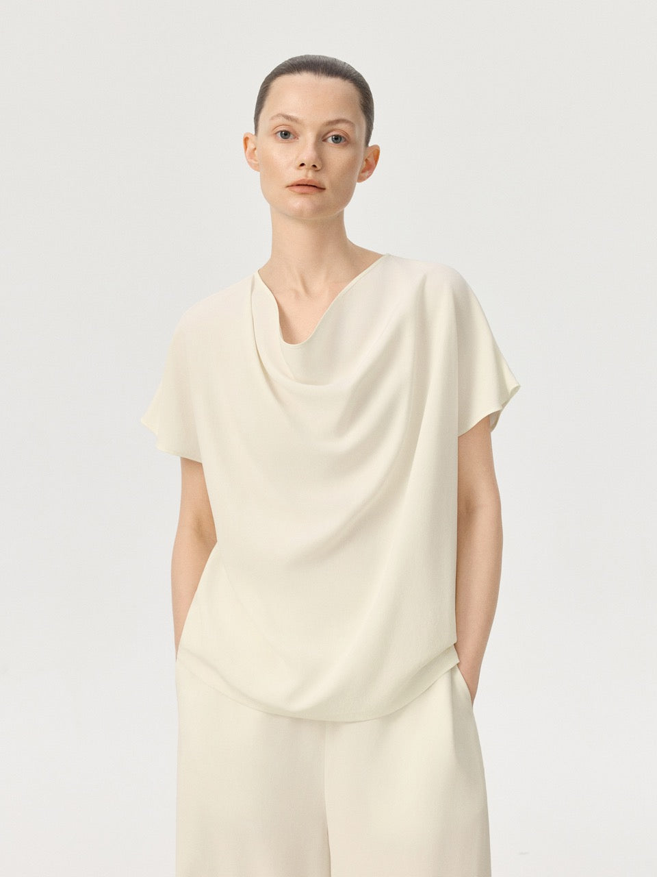 COR ORBIT Spira Resort Collection Mulberry Silk Blouse