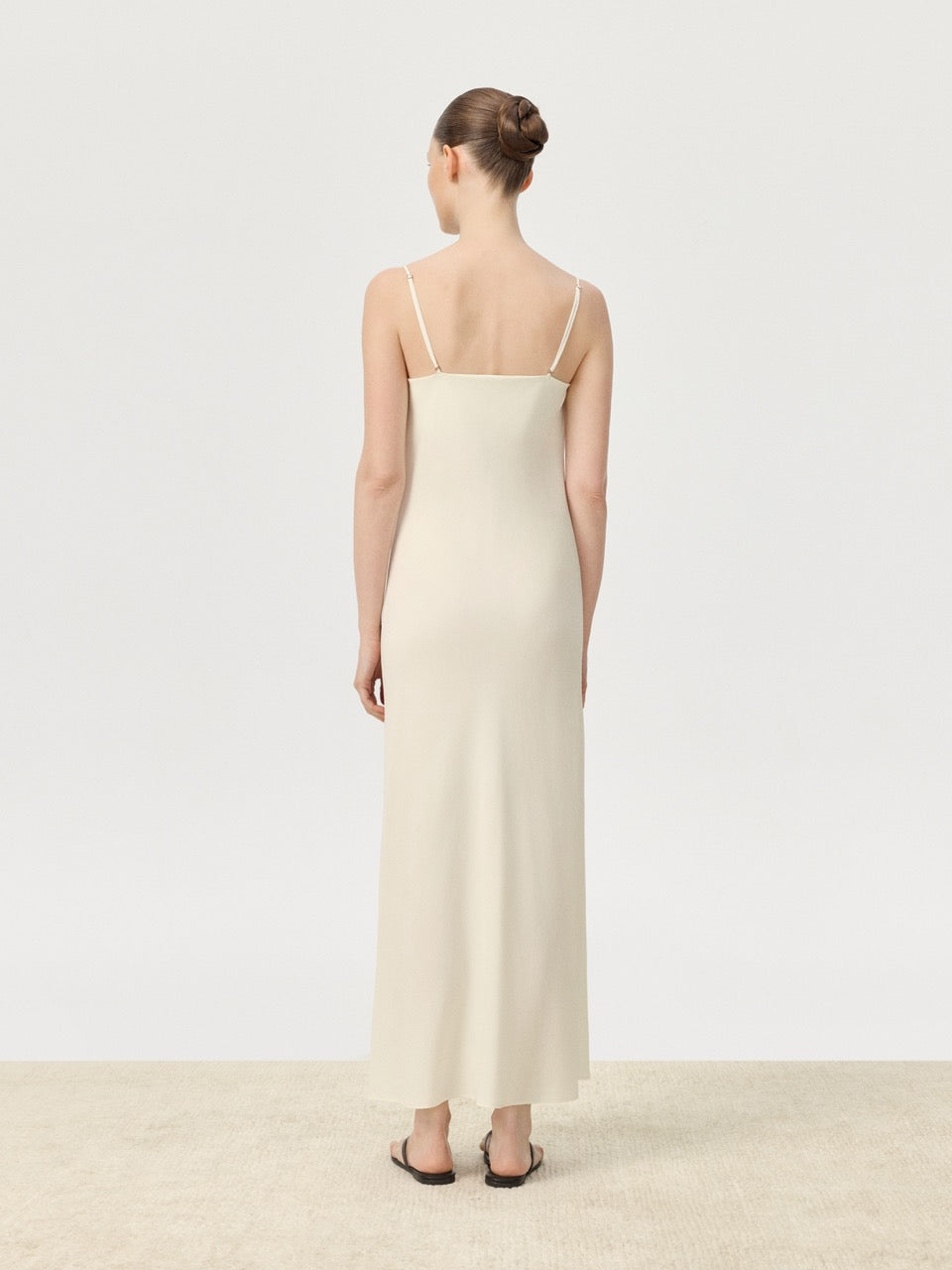 COR ORBIT Animi Resort Collection Mulberry Silk Strapless Maxi Dress