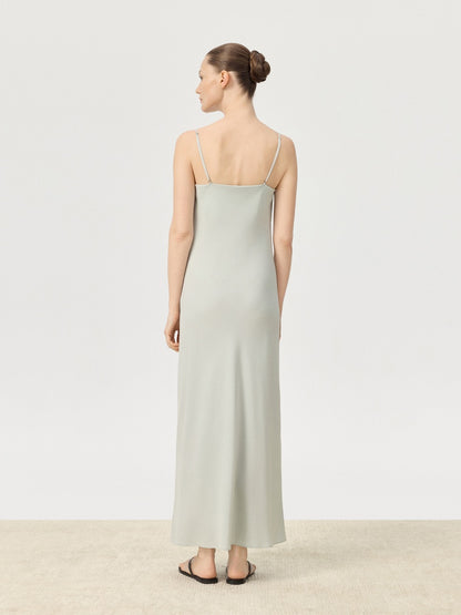 COR ORBIT Animi Resort Collection Mulberry Silk Strapless Maxi Dress