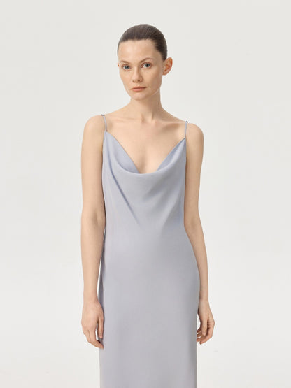 COR ORBIT Animi Resort Collection Mulberry Silk Strapless Maxi Dress