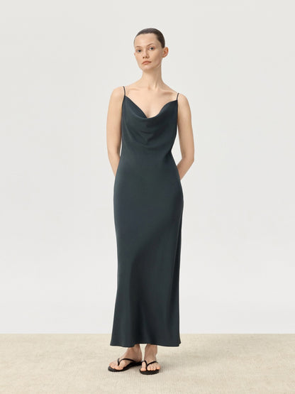 COR ORBIT Animi Resort Collection Mulberry Silk Strapless Maxi Dress