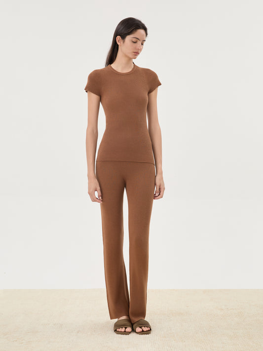 COR ORBIT Lyra Star Series Mulberry Silk Short Sleeve Lounge Set