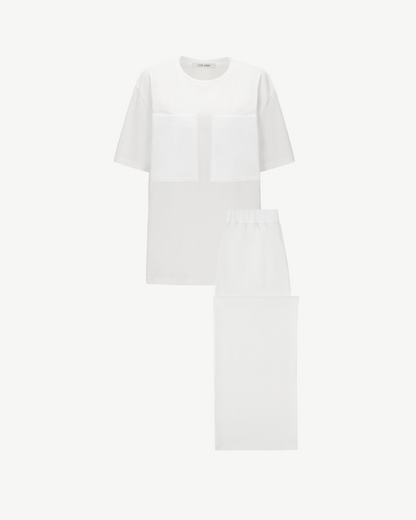 COR ORBIT Solem Star Series TENCEL™ Linen Short Sleeve Lounge Set