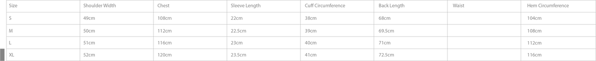Size Chart - Top