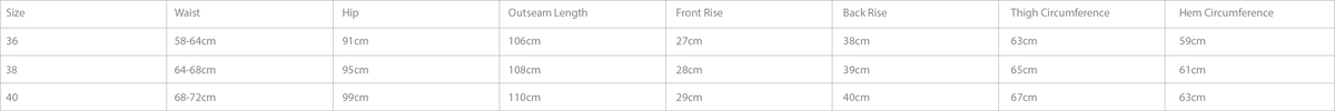 Size Chart - Top