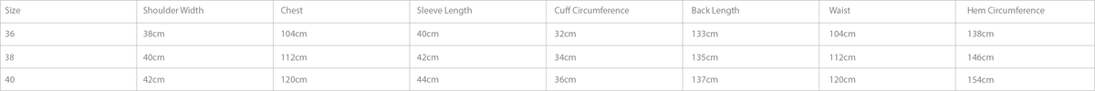 Size Chart - Top