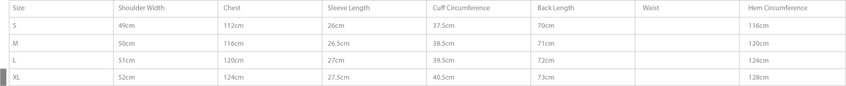 Size Chart - Top