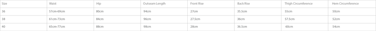 Size Chart - Top