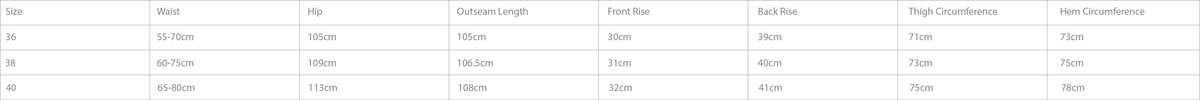 Size Chart - Top