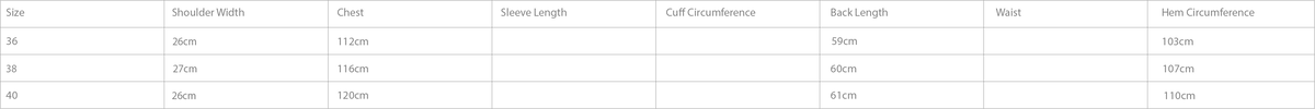 Size Chart - Top